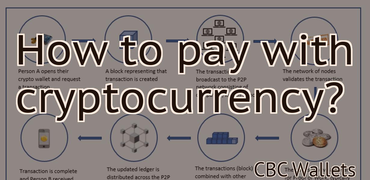 How to pay with cryptocurrency?