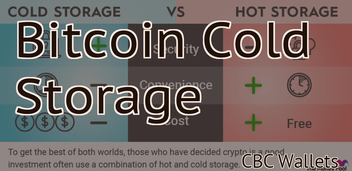 Bitcoin Cold Storage