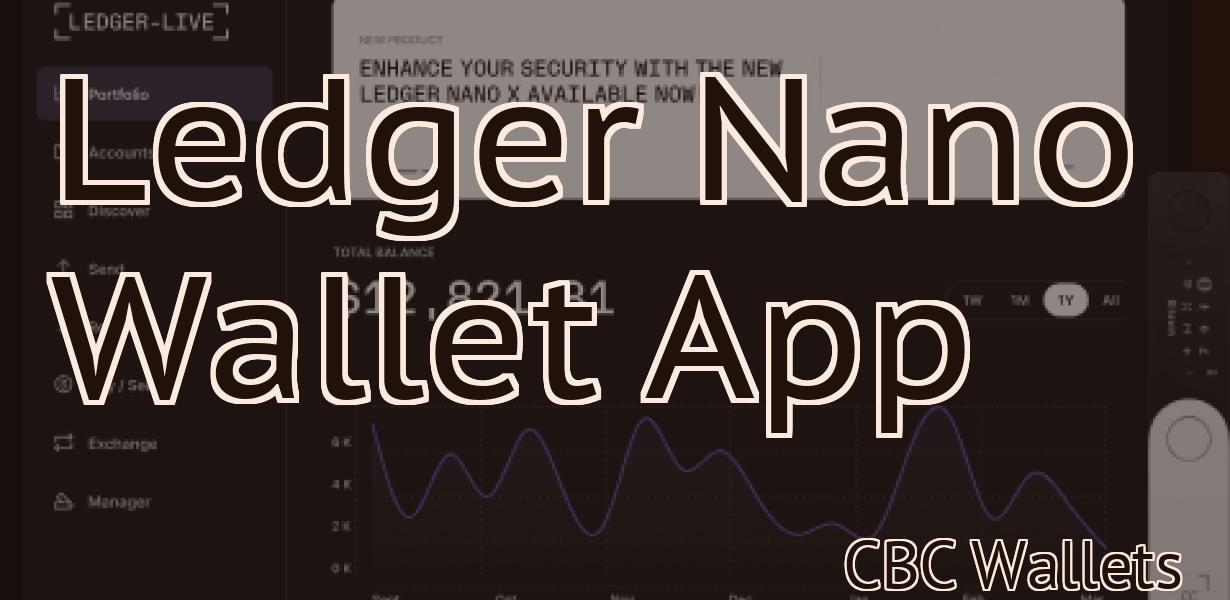 Ledger Nano Wallet App