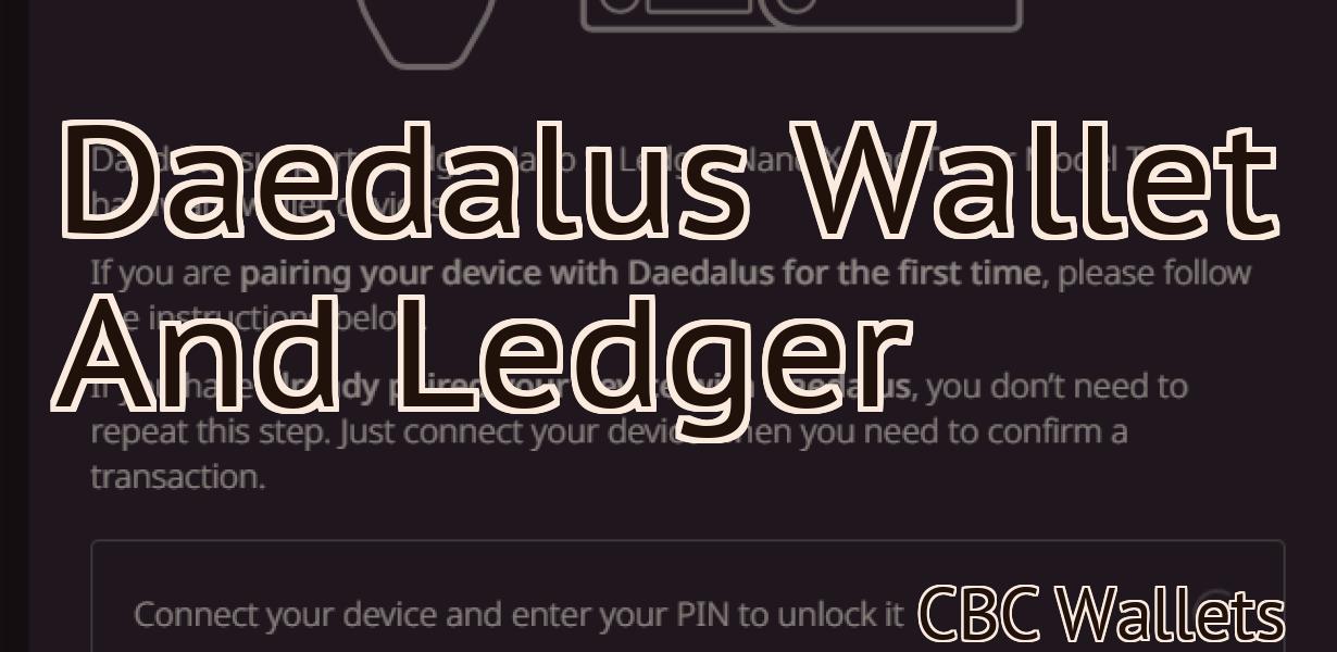 Daedalus Wallet And Ledger