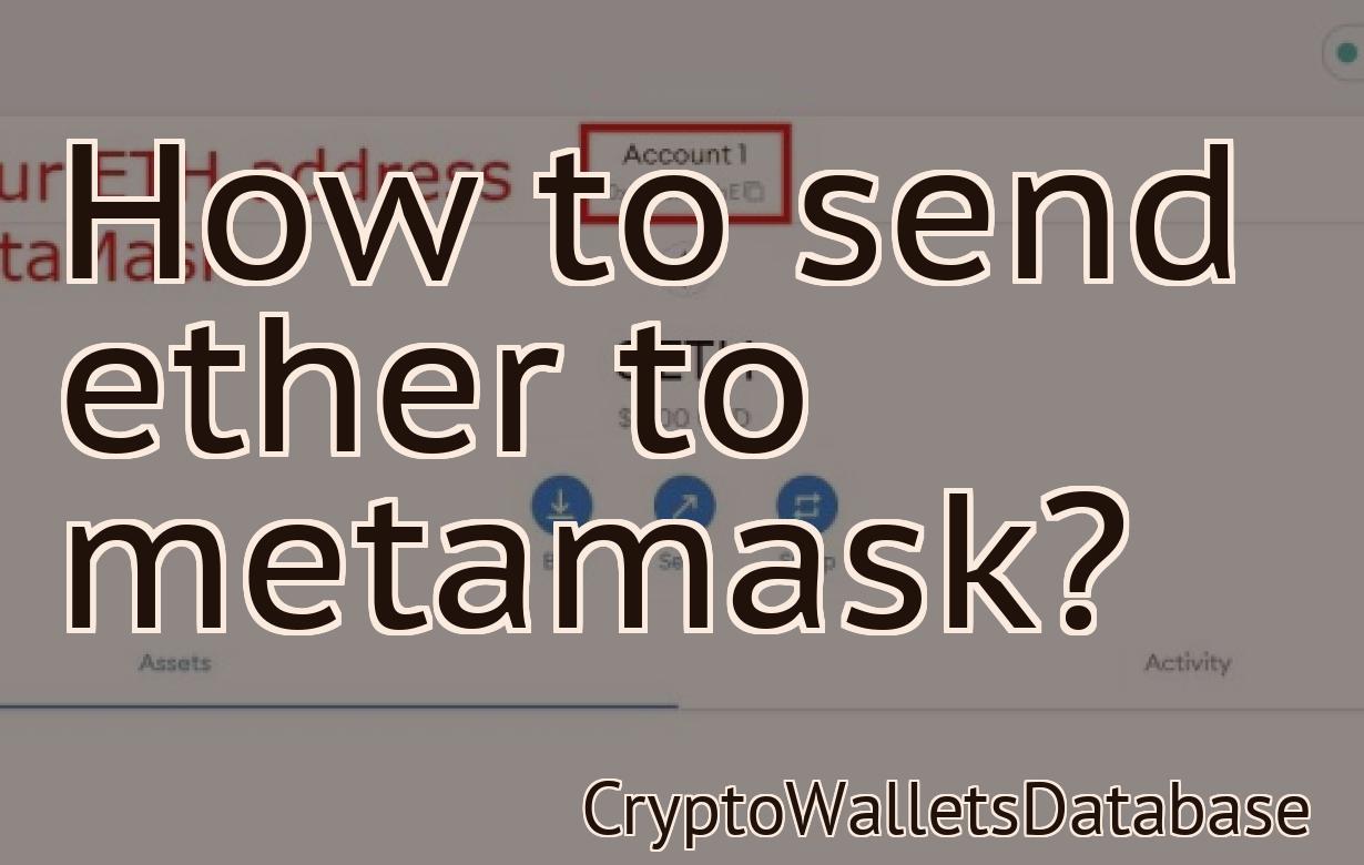 How to send ether to metamask?