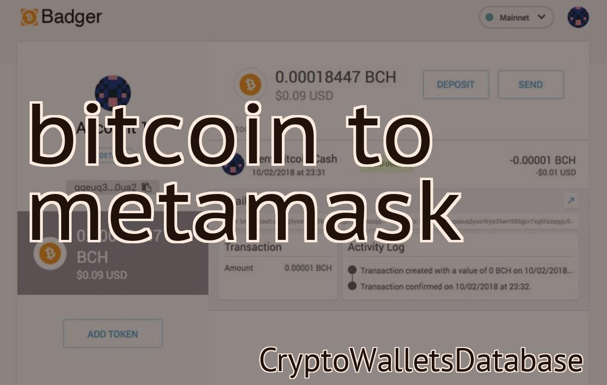 bitcoin to metamask