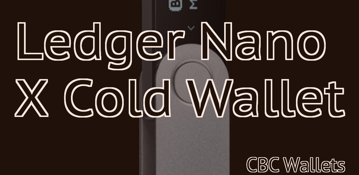Ledger Nano X Cold Wallet