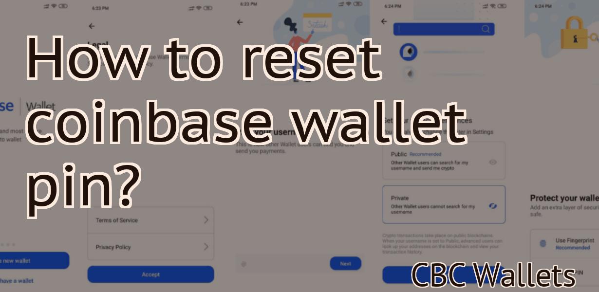 How to reset coinbase wallet pin?