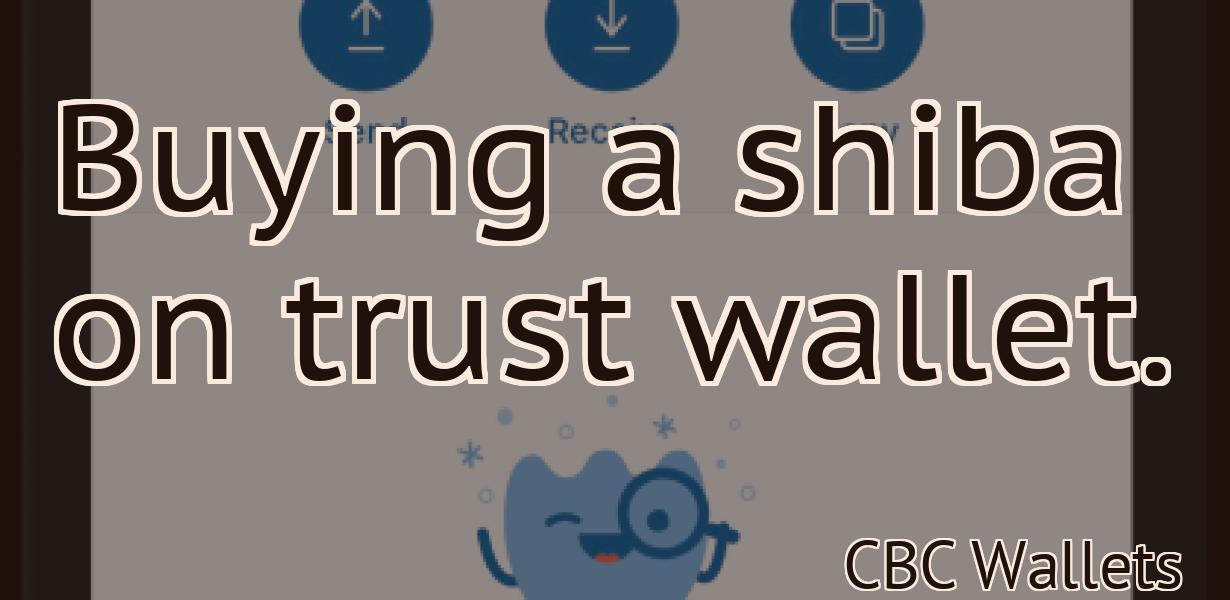 Buying a shiba on trust wallet.