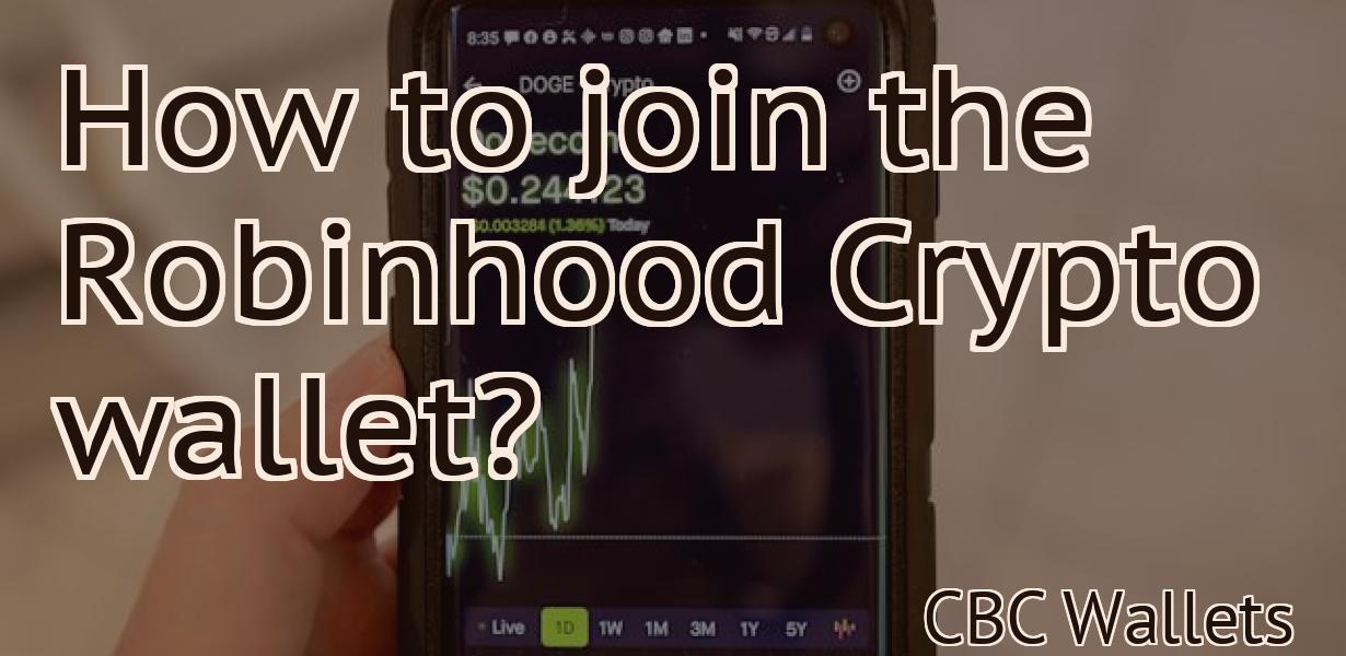 How to join the Robinhood Crypto wallet?