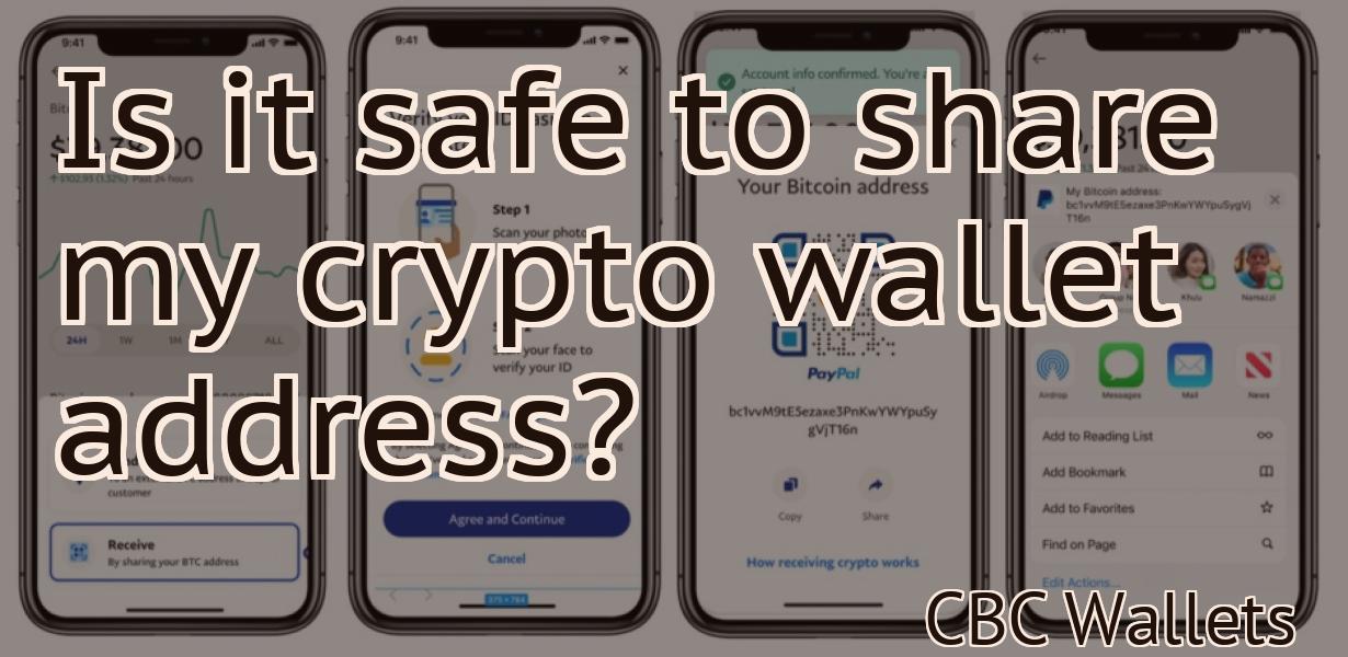 Is it safe to share my crypto wallet address?