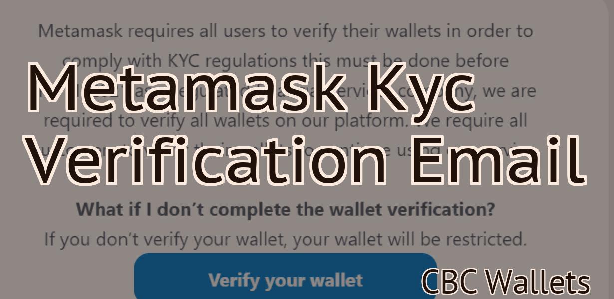 Metamask Kyc Verification Email