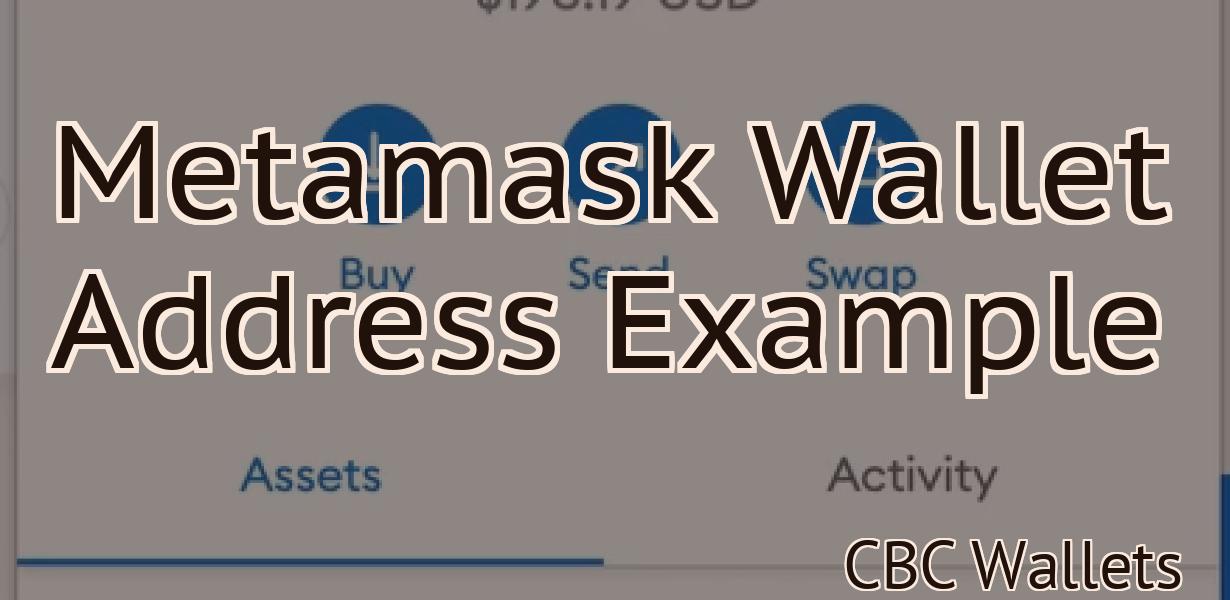 Metamask Wallet Address Example