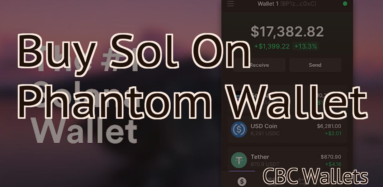 Buy Sol On Phantom Wallet
