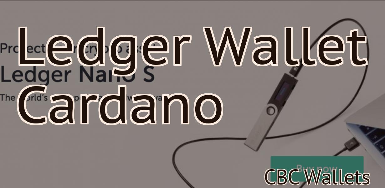 Ledger Wallet Cardano