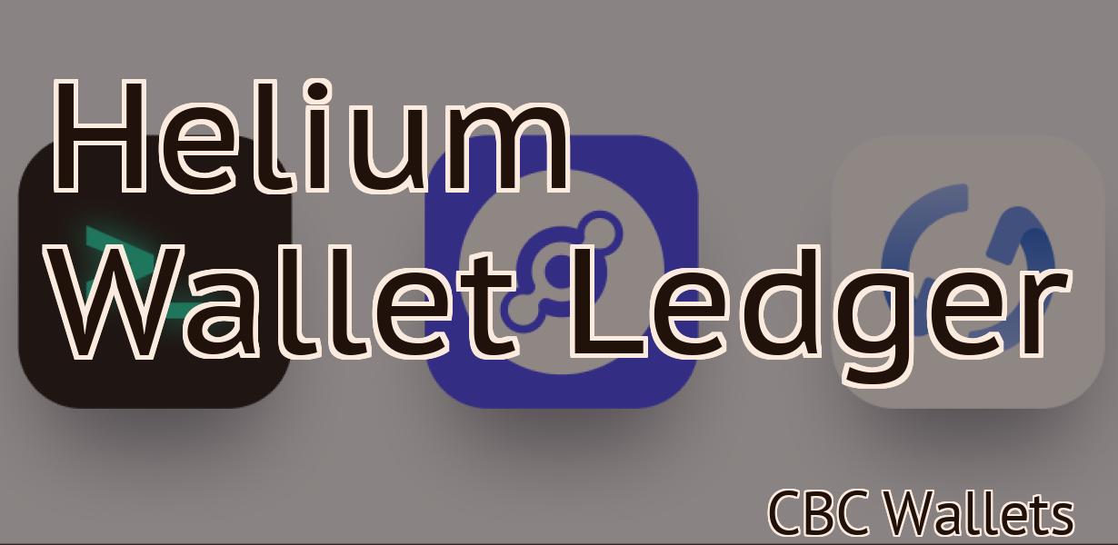 Helium Wallet Ledger