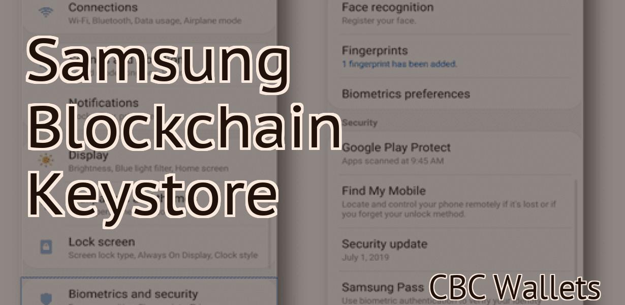 Samsung Blockchain Keystore