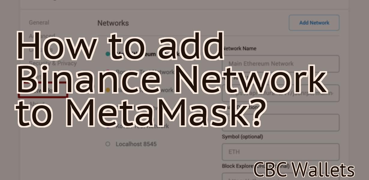 How to add Binance Network to MetaMask?