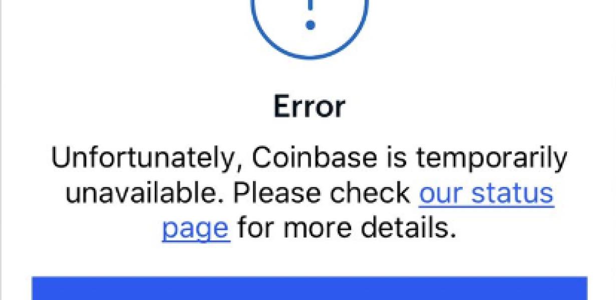 Coinbase Outage: Users Frustra