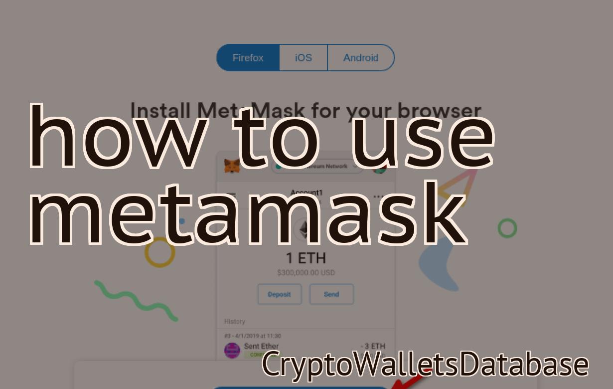 how to use metamask