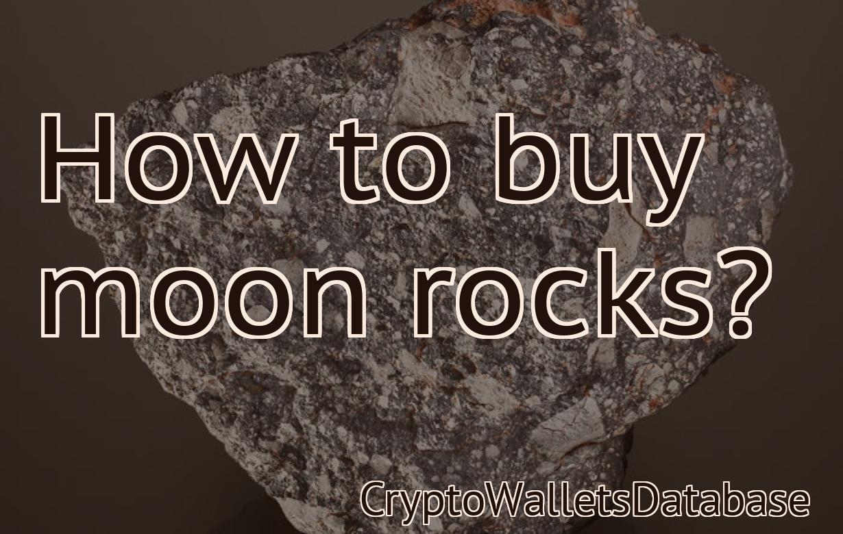 How to buy moon rocks?