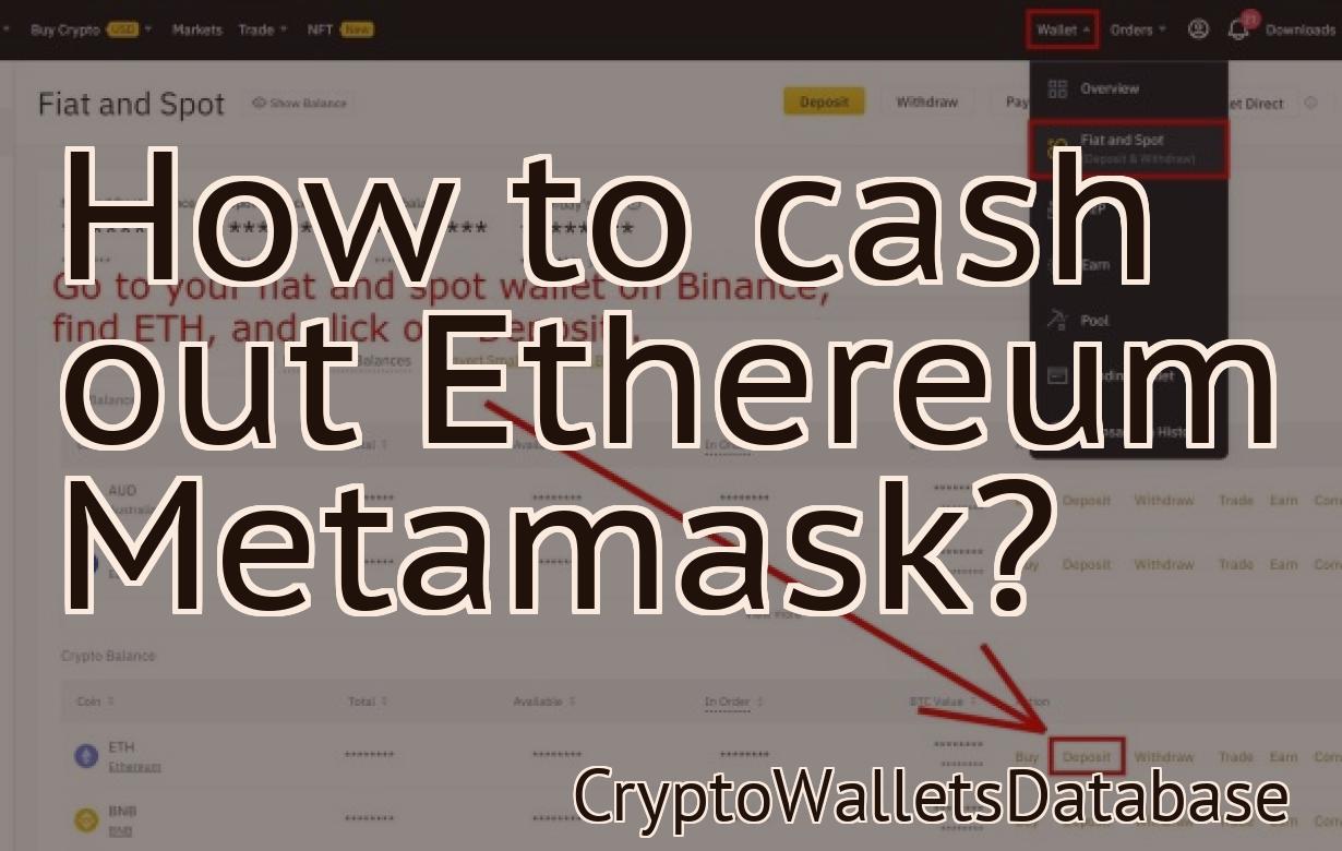 How to cash out Ethereum Metamask?