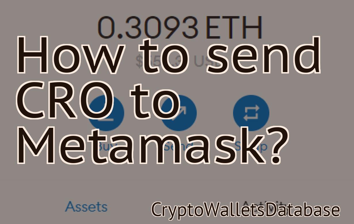 How to send CRO to Metamask?