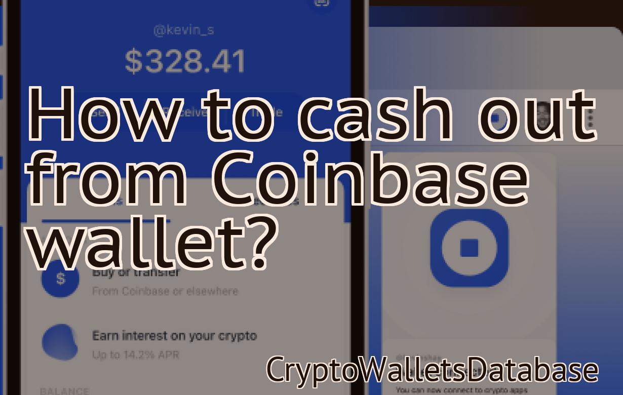 How to cash out from Coinbase wallet?
