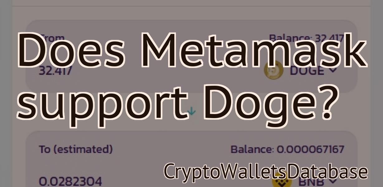 Does Metamask support Doge?