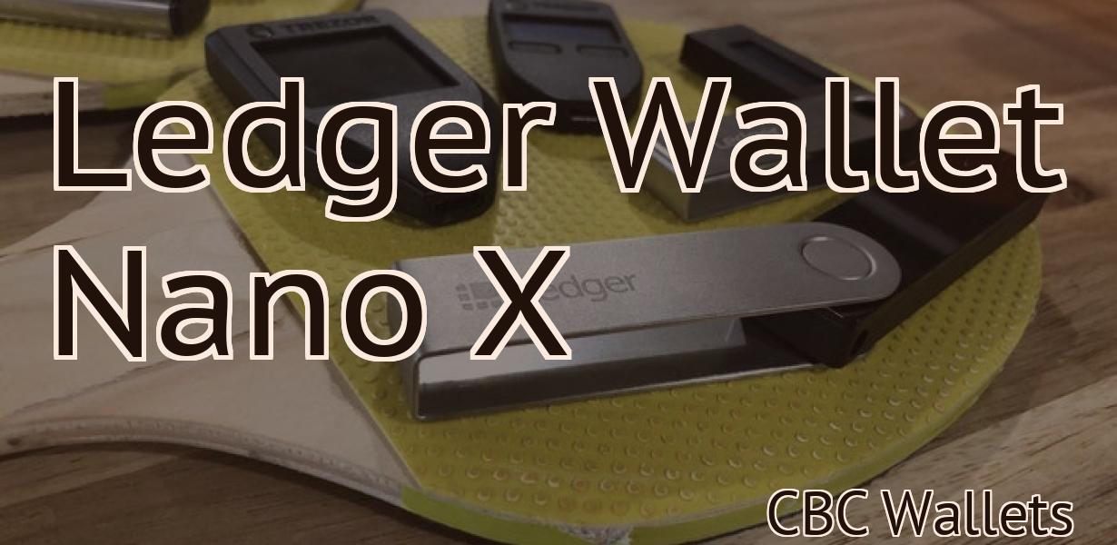 Ledger Wallet Nano X