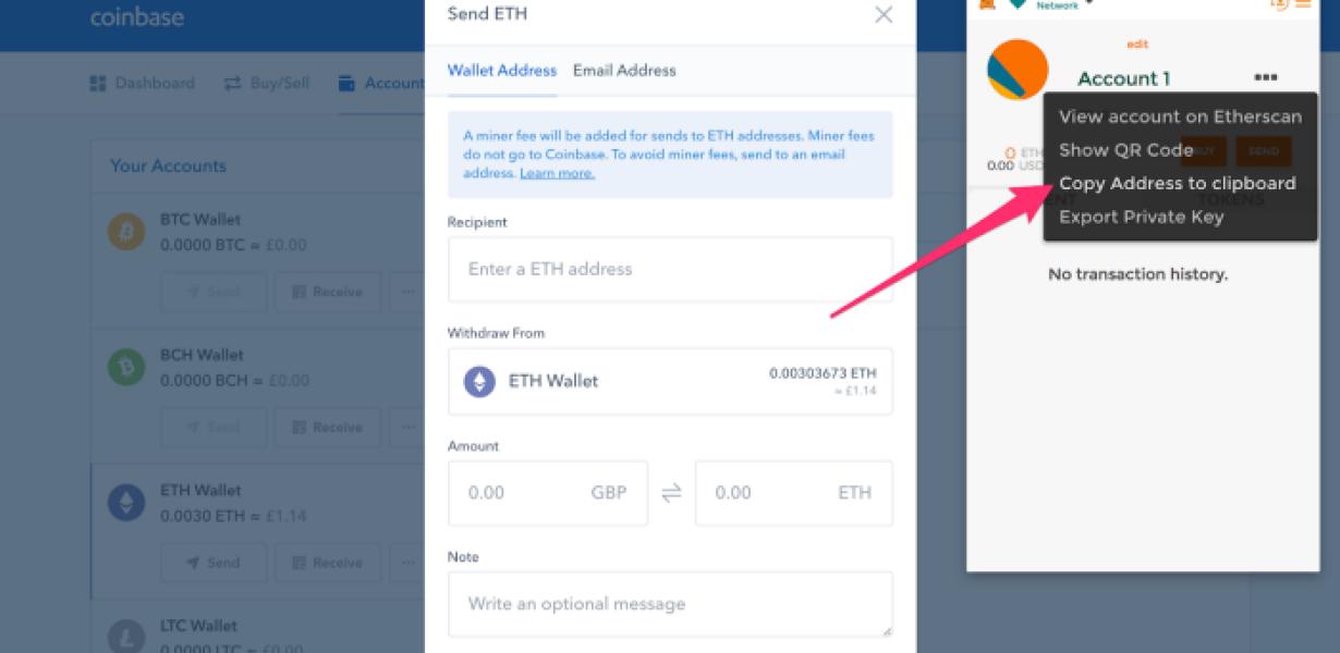 How to Export Coinbase to Meta