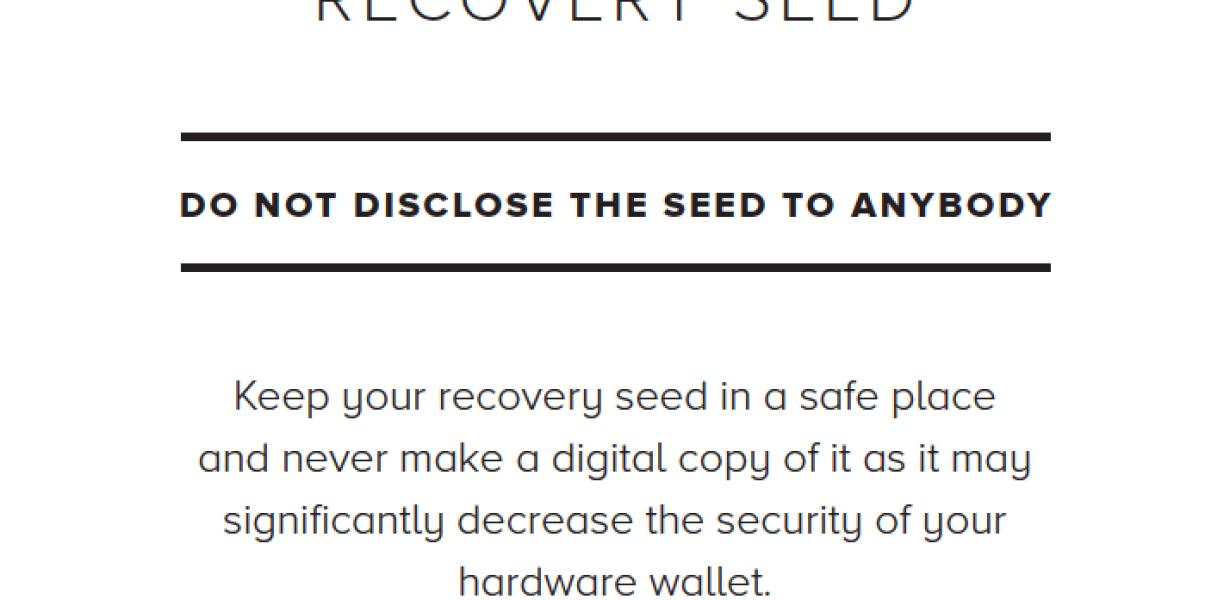 How does a Trezor recovery see