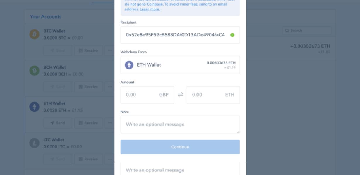 How to convert Coinbase to Met