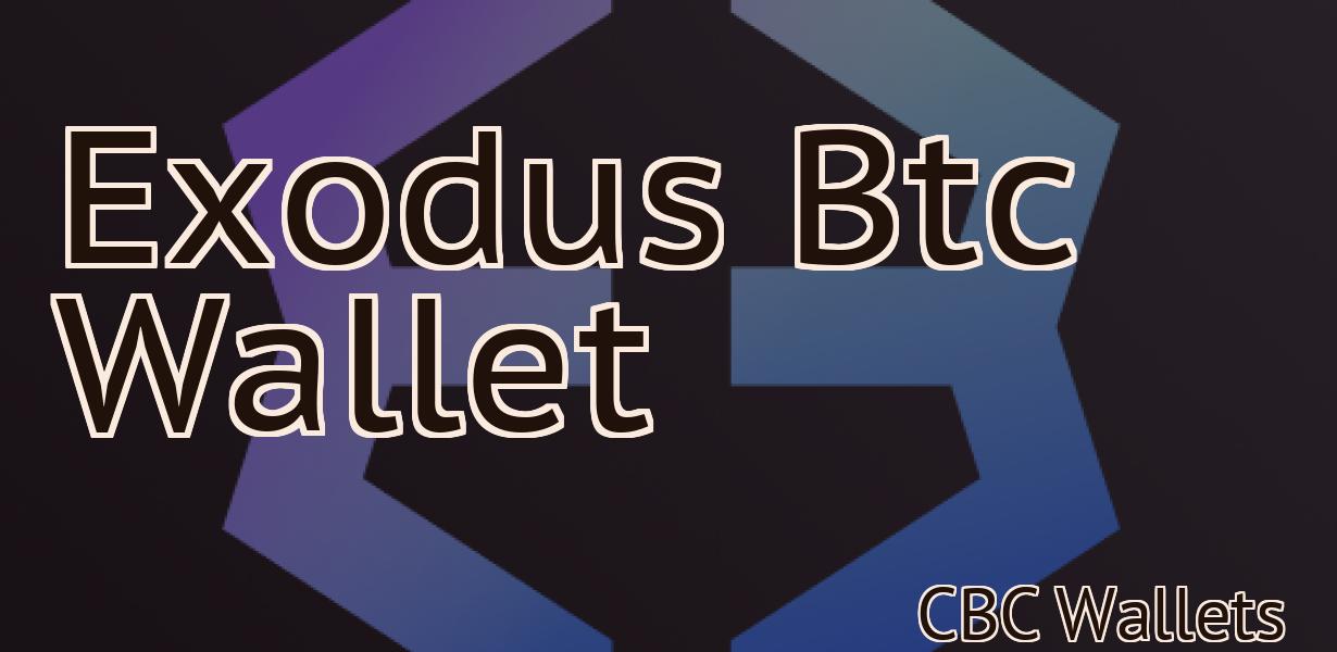 Exodus Btc Wallet