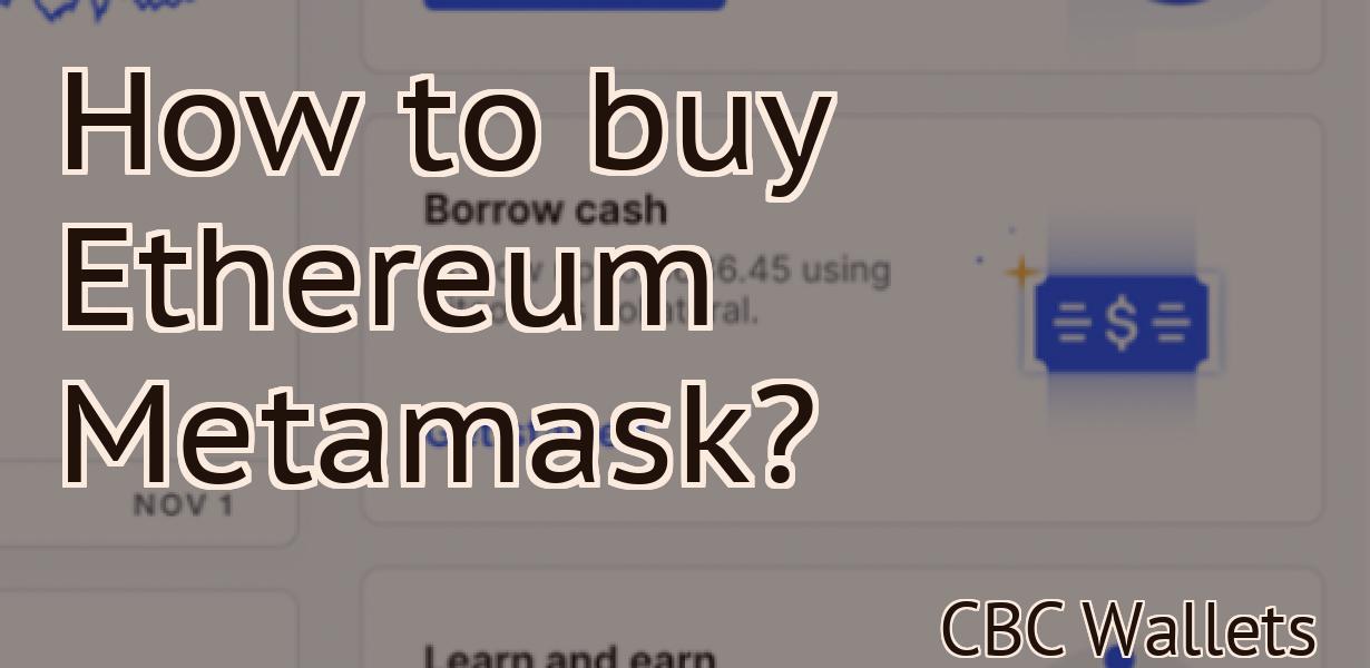 How to buy Ethereum Metamask?