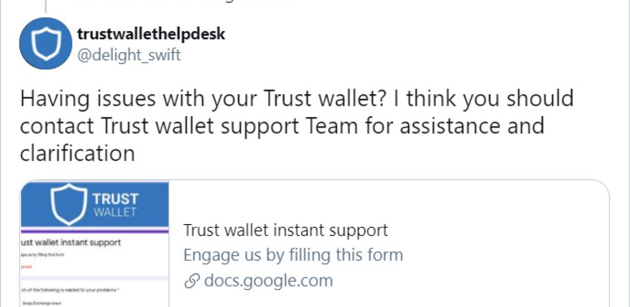 Transferring From Trust Wallet