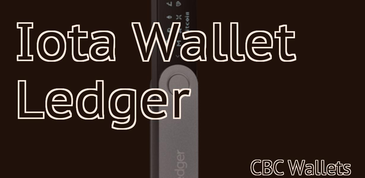 Iota Wallet Ledger