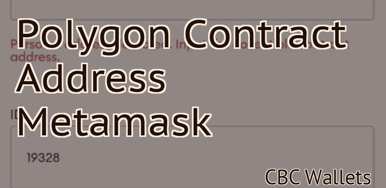 Polygon Contract Address Metamask