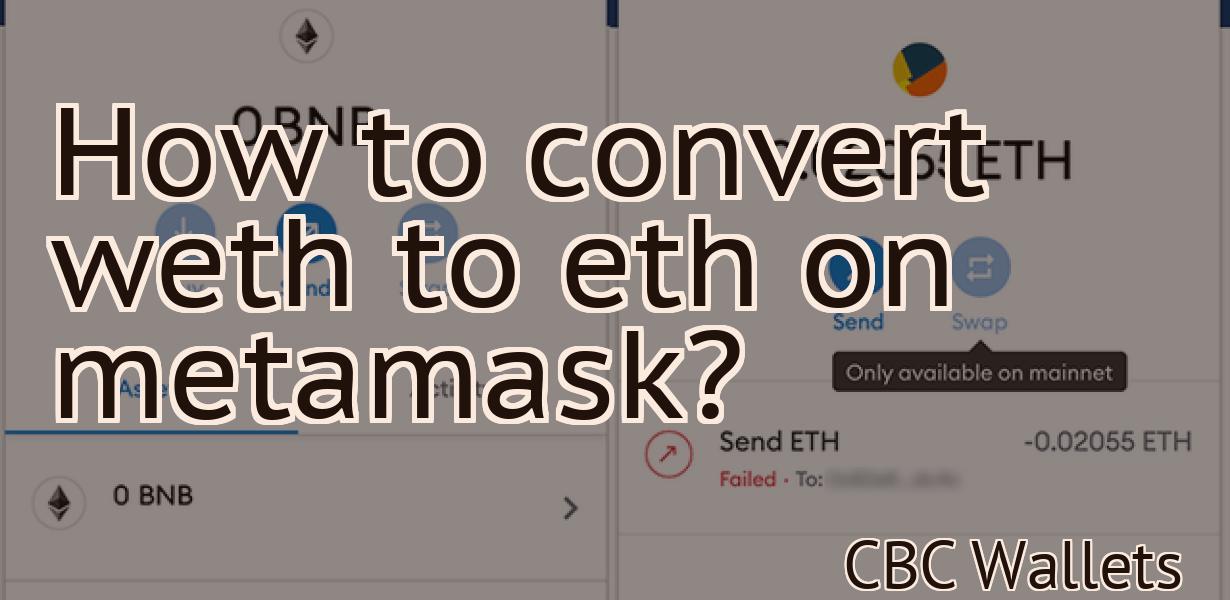 How to convert weth to eth on metamask?
