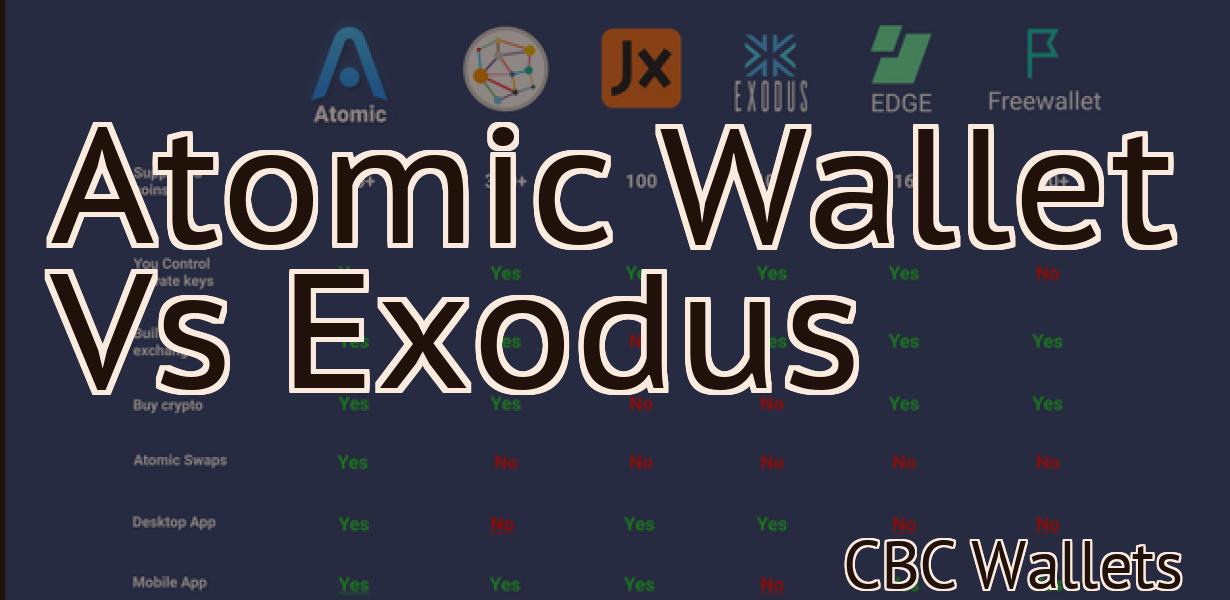 Atomic Wallet Vs Exodus