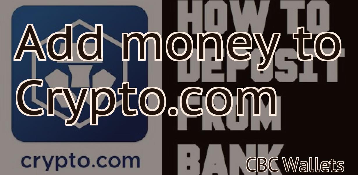Add money to Crypto.com