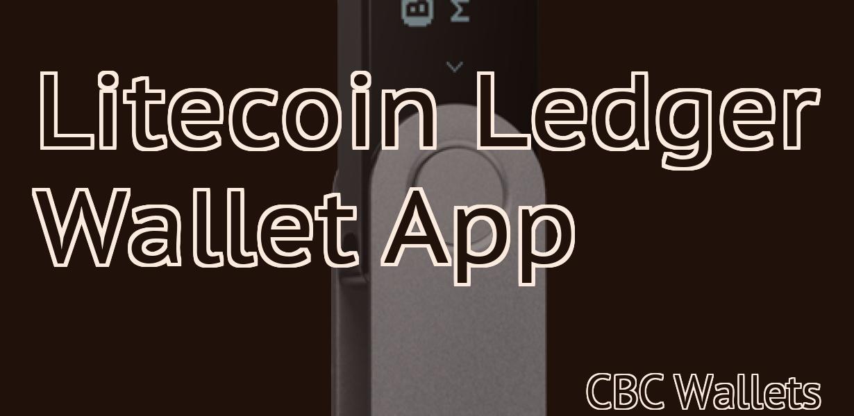 Litecoin Ledger Wallet App