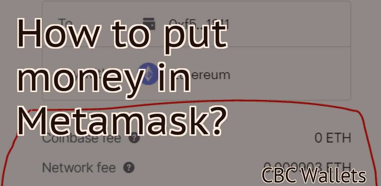 How to put money in Metamask?