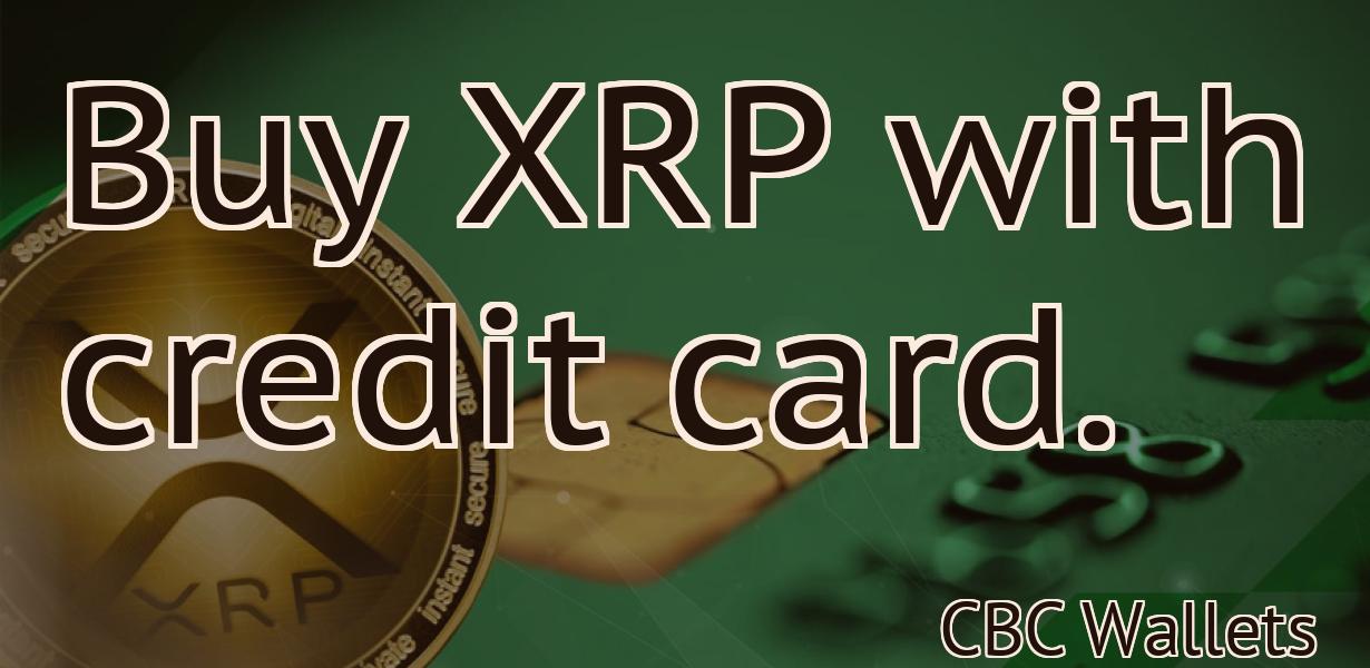 Buy XRP with credit card.