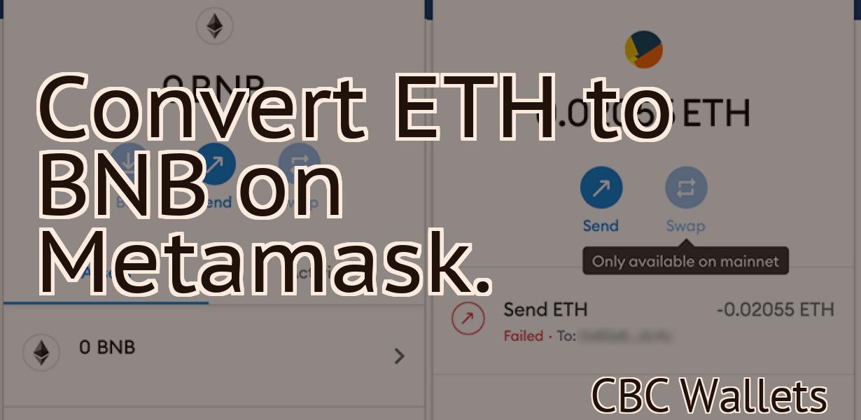 Convert ETH to BNB on Metamask.