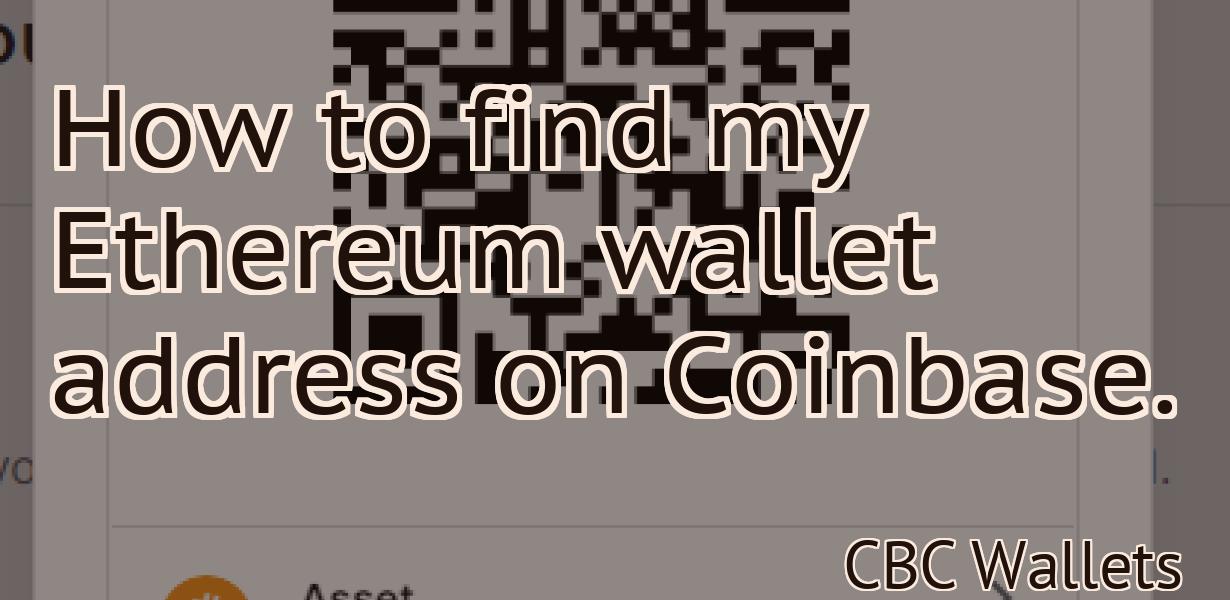 How to find my Ethereum wallet address on Coinbase.