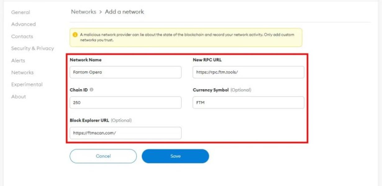 Adding Fantom to Metamask: A S