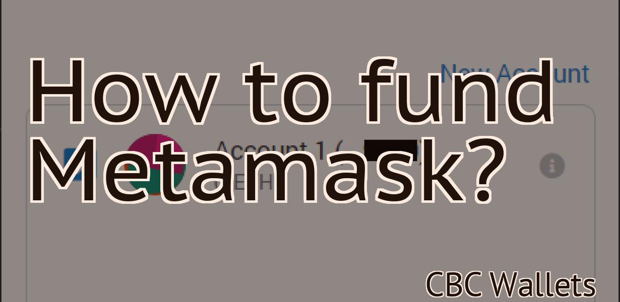 How to fund Metamask?