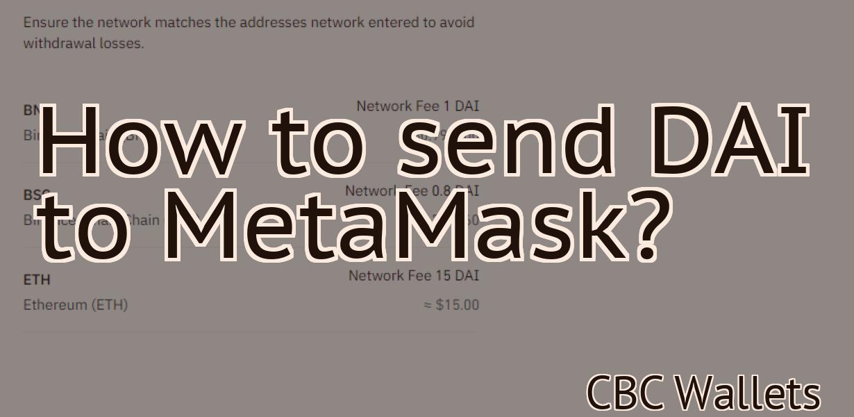 How to send DAI to MetaMask?