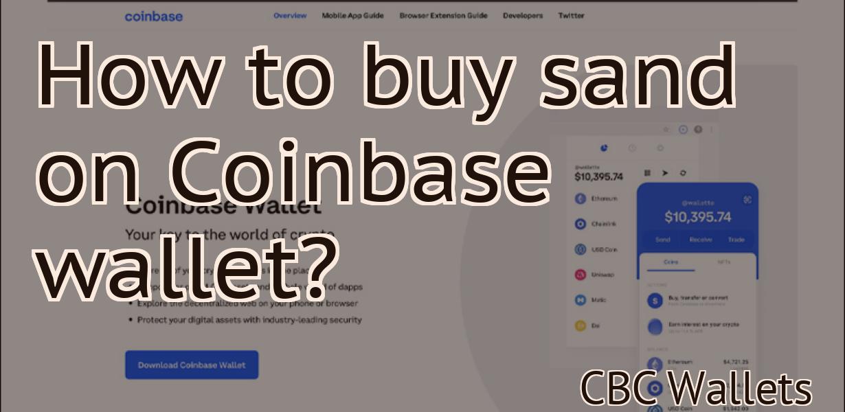 How to buy sand on Coinbase wallet?