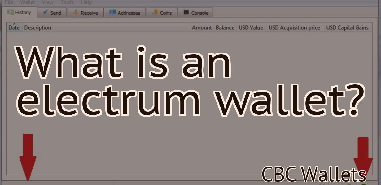What is an electrum wallet?