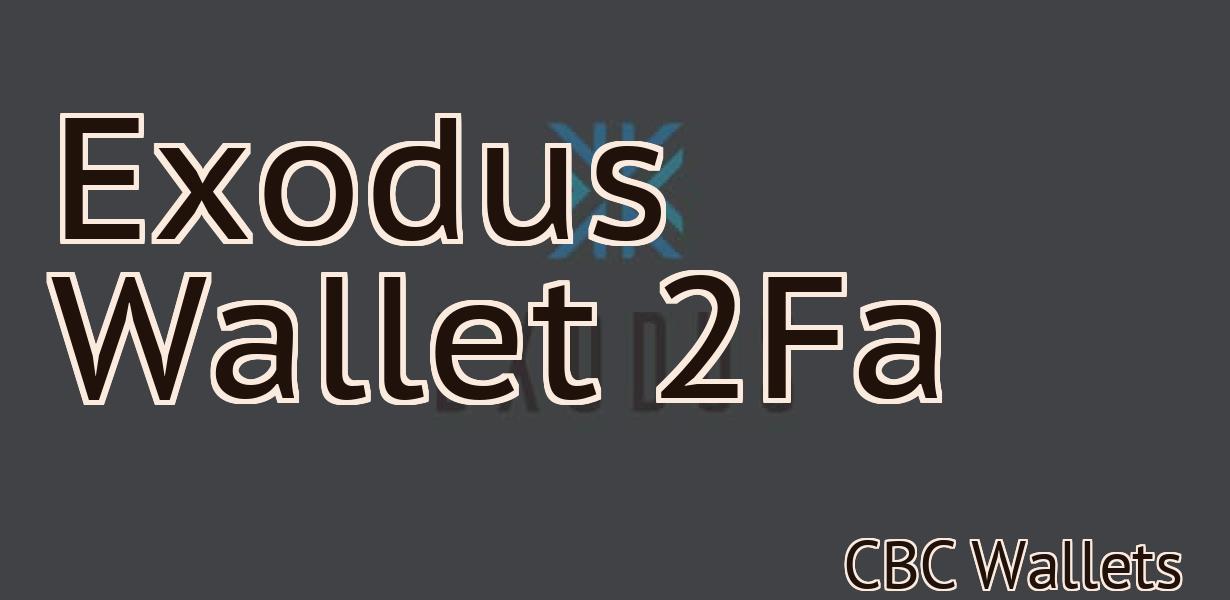 Exodus Wallet 2Fa